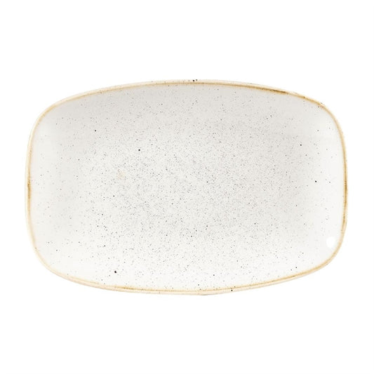 Churchill Stonecast Rectangular Plates Barley White 157 x 237mm (12 Pack) dw325