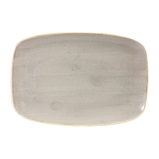 Churchill Stonecast Rectangular Plates Peppercorn Grey 199 x 300mm (6 Pack) dw331