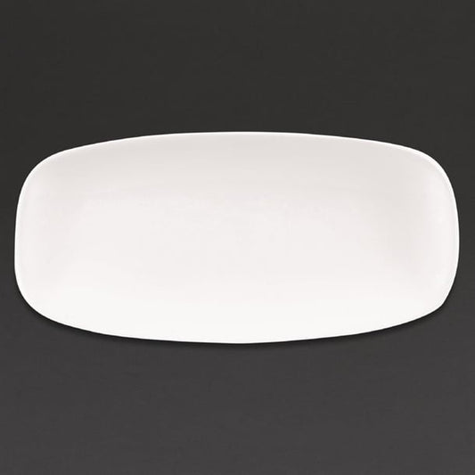 Churchill X Squared Oblong Plates White 127 x 269mm (12 Pack) dw344