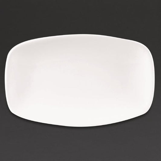 Churchill X Squared Oblong Plates White 121 x 200mm (12 Pack) dw345