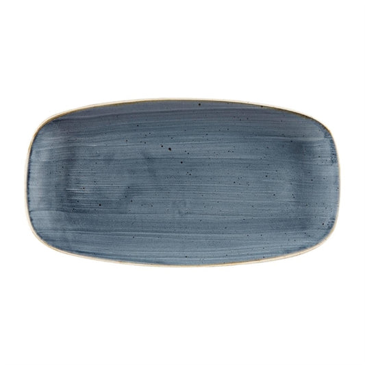 Churchill Stonecast Rectangular Plates Blueberry 189 x 355mm (6 Pack) dw357