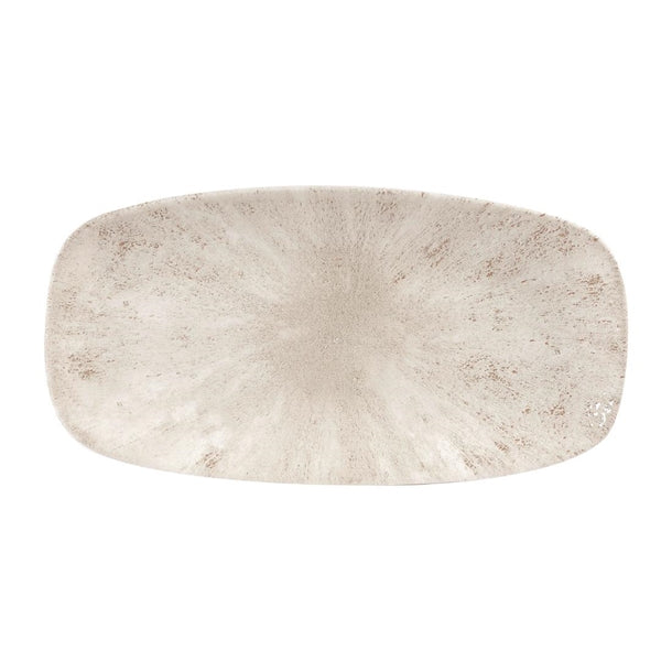 Churchill Studio Prints Stone Rectangular Plates Agate Grey 153 x 298mm (12 Pack) dw390