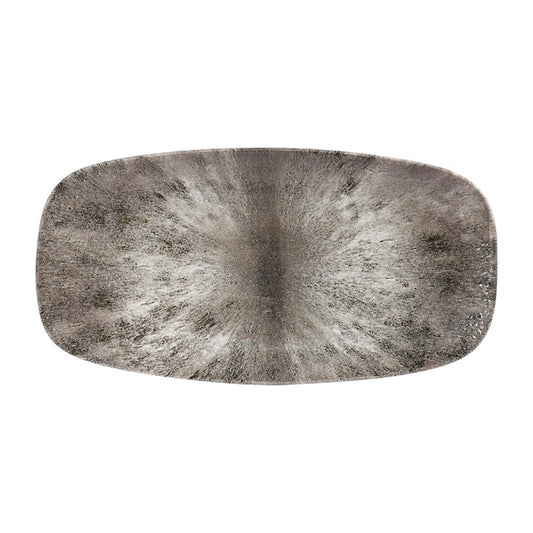 Churchill Studio Prints Stone Rectangular Plates Quartz Black 153 x 298mm (12 Pack) dw392