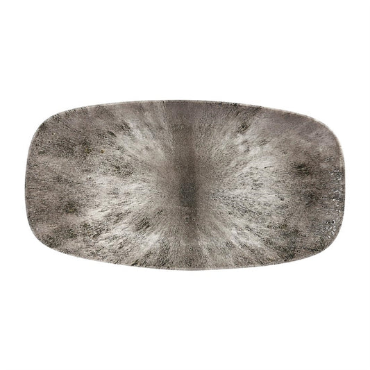 Churchill Studio Prints Stone Rectangular Plates Quartz Black 189 x 355mm (6 Pack) dw393