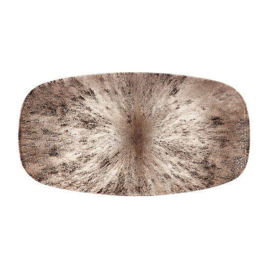 Churchill Studio Prints Stone Rectangular Plates Zircon Brown 189 x 355mm (6 Pack) dw395