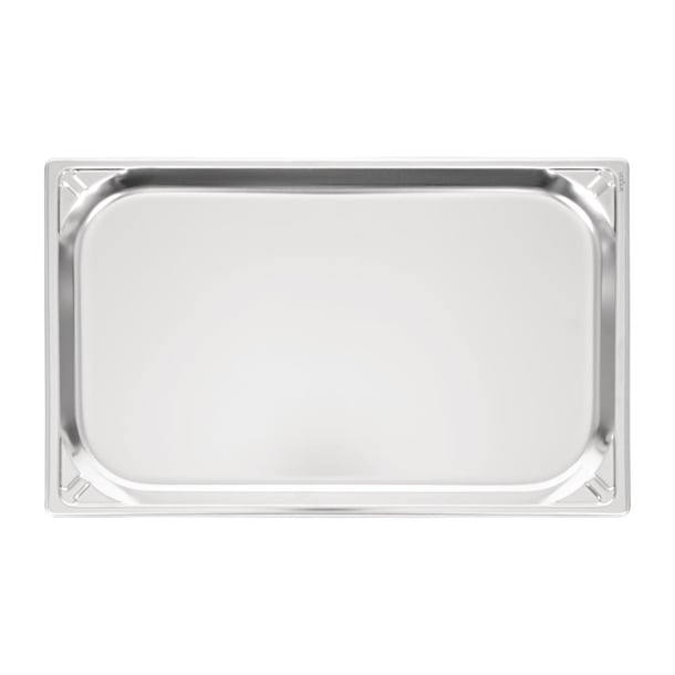 Vogue Heavy Duty Stainless Steel 1/1 GN Pan 20mm dw431