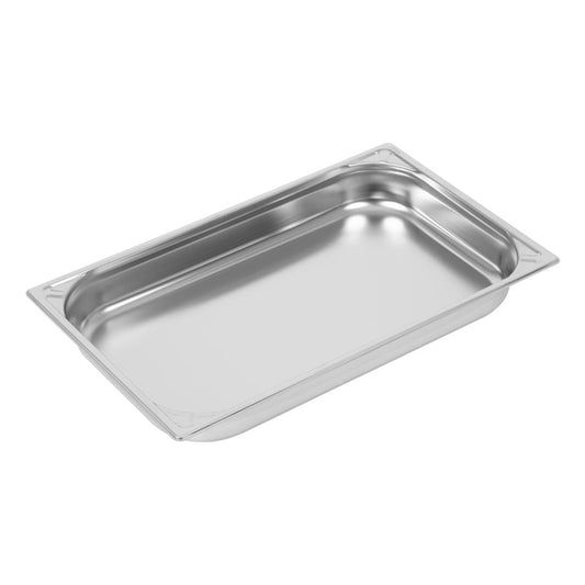 Vogue Heavy Duty Stainless Steel 1/1 Gastronorm Tray 65mm dw433