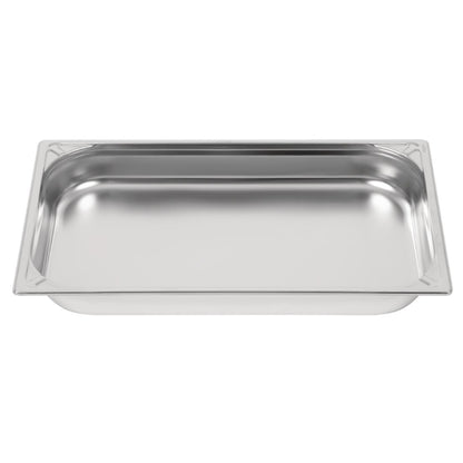 Vogue Heavy Duty Stainless Steel 1/1 Gastronorm Tray 65mm dw433