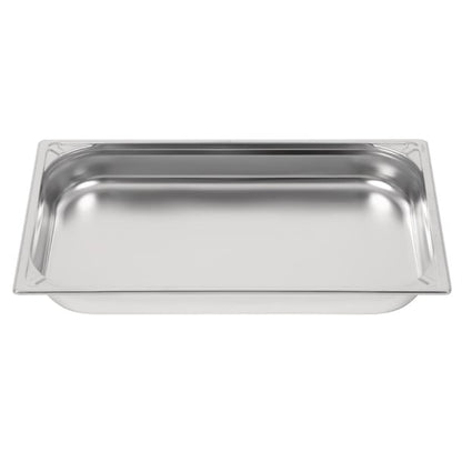 Vogue Heavy Duty Stainless Steel 1/1 Gastronorm Tray 65mm dw433