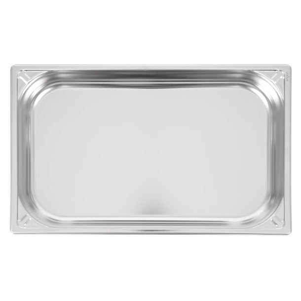 Vogue Heavy Duty Stainless Steel 1/1 Gastronorm Tray 65mm dw433