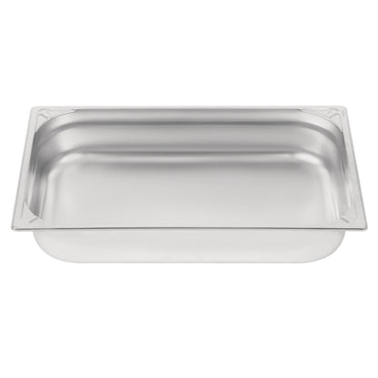 Vogue Heavy Duty Stainless Steel 1/1 Gastronorm Tray 100mm dw434
