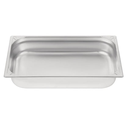 Vogue Heavy Duty Stainless Steel 1/1 Gastronorm Tray 100mm dw434