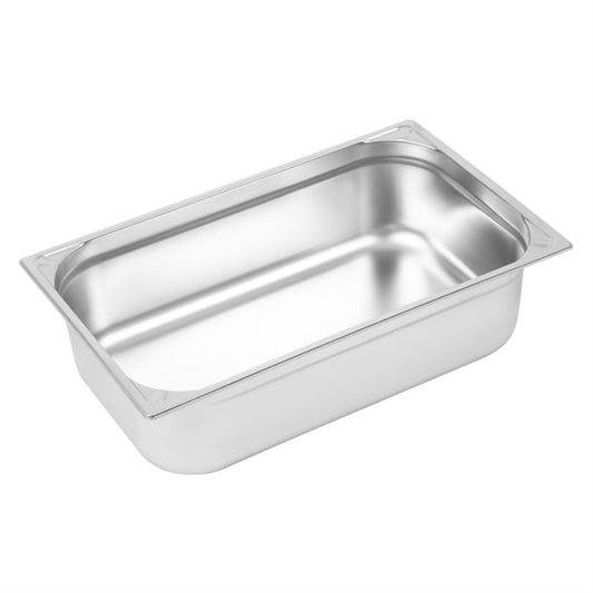Vogue Heavy Duty Stainless Steel 1/1 Gastronorm Tray 150mm dw435