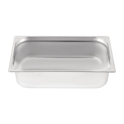 Vogue Heavy Duty Stainless Steel 1/1 Gastronorm Tray 150mm dw435