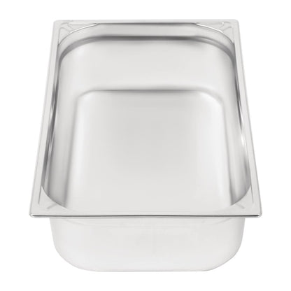 Vogue Heavy Duty Stainless Steel 1/1 Gastronorm Tray 150mm dw435