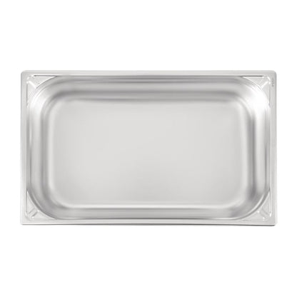 Vogue Heavy Duty Stainless Steel 1/1 Gastronorm Tray 150mm dw435