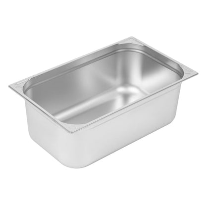 Vogue Heavy Duty Stainless Steel 1/1 Gastronorm Tray 200mm dw436