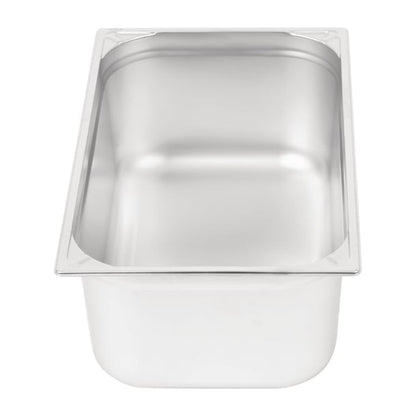 Vogue Heavy Duty Stainless Steel 1/1 Gastronorm Tray 200mm dw436