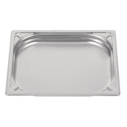 Vogue Heavy Duty Stainless Steel 1/2 GN Pan 40mm dw437
