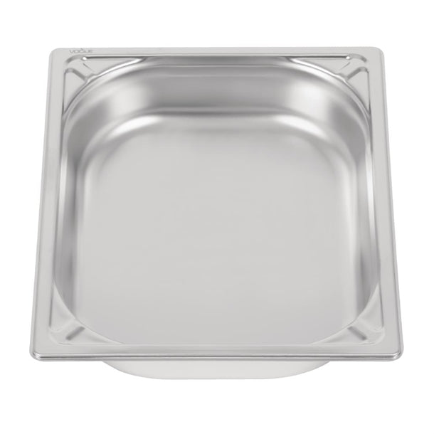 Vogue Heavy Duty Stainless Steel 1/2 Gastronorm Tray 65mm dw438