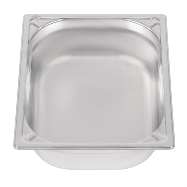 Vogue Heavy Duty Stainless Steel 1/2 Gastronorm Tray 100mm dw439