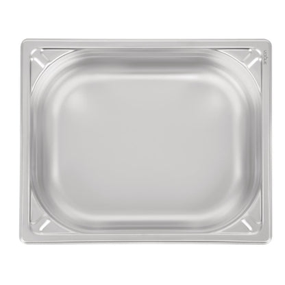Vogue Heavy Duty Stainless Steel 1/2 Gastronorm Tray 100mm dw439