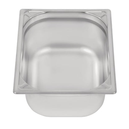 Vogue Heavy Duty Stainless Steel 1/2 Gastronorm Tray 150mm dw440