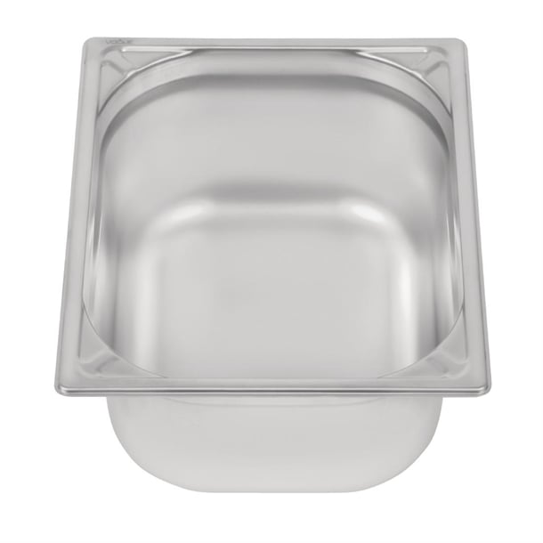 Vogue Heavy Duty Stainless Steel 1/2 Gastronorm Tray 150mm dw440