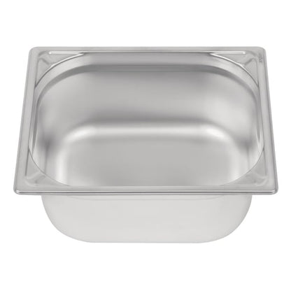Vogue Heavy Duty Stainless Steel 1/2 Gastronorm Tray 150mm dw440