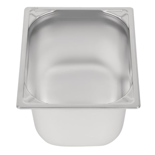 Vogue Heavy Duty Stainless Steel 1/2 Gastronorm Tray 200mm dw441