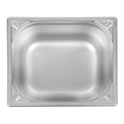 Vogue Heavy Duty Stainless Steel 1/2 Gastronorm Tray 200mm dw441