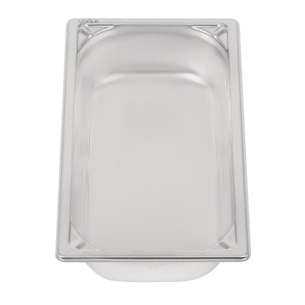 Vogue Heavy Duty Stainless Steel 1/3 Gastronorm Tray 65mm dw442
