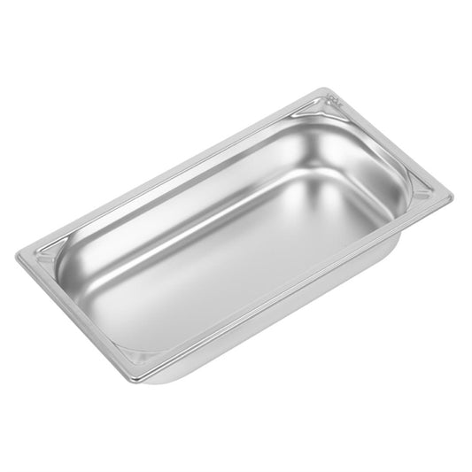 Vogue Heavy Duty Stainless Steel 1/3 Gastronorm Tray 65mm dw442