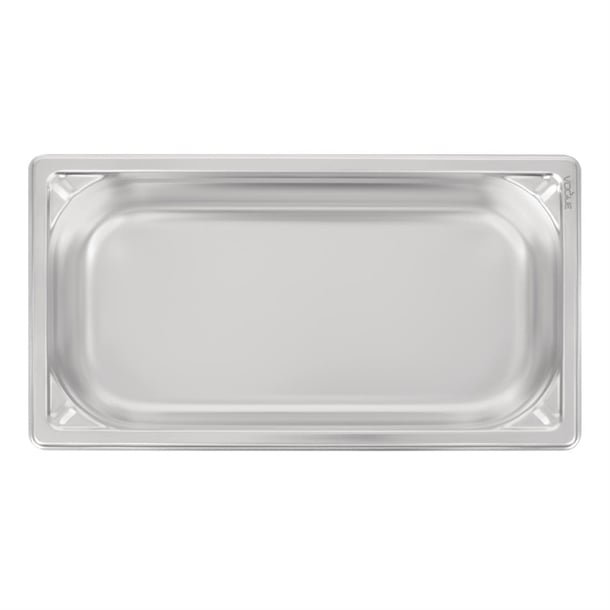 Vogue Heavy Duty Stainless Steel 1/3 Gastronorm Tray 65mm dw442