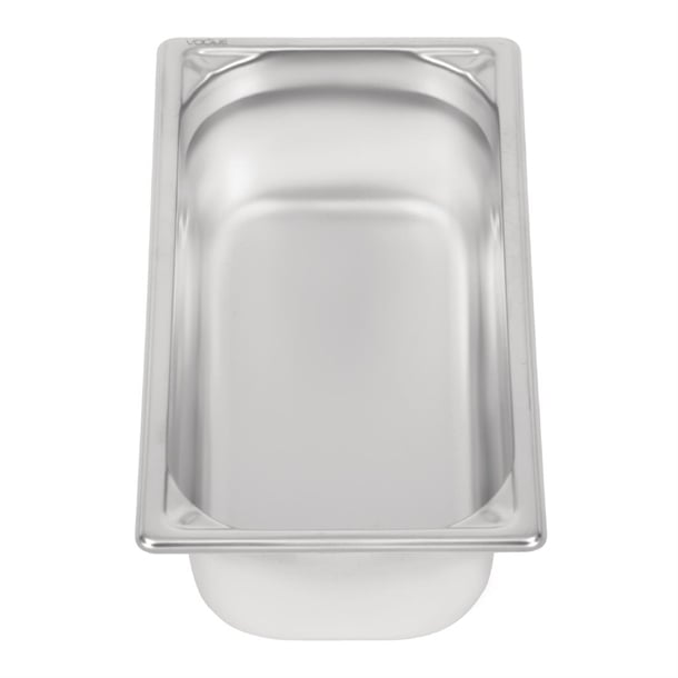 Vogue Heavy Duty Stainless Steel 1/3 Gastronorm Tray 100mm dw443