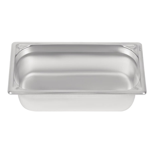 Vogue Heavy Duty Stainless Steel 1/3 Gastronorm Tray 100mm dw443