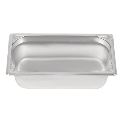 Vogue Heavy Duty Stainless Steel 1/3 Gastronorm Tray 100mm dw443