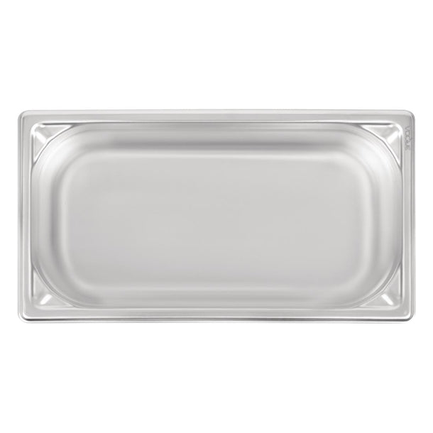 Vogue Heavy Duty Stainless Steel 1/3 Gastronorm Tray 100mm dw443
