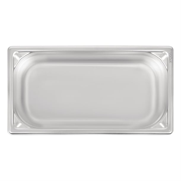 Vogue Heavy Duty Stainless Steel 1/3 Gastronorm Tray 100mm dw443