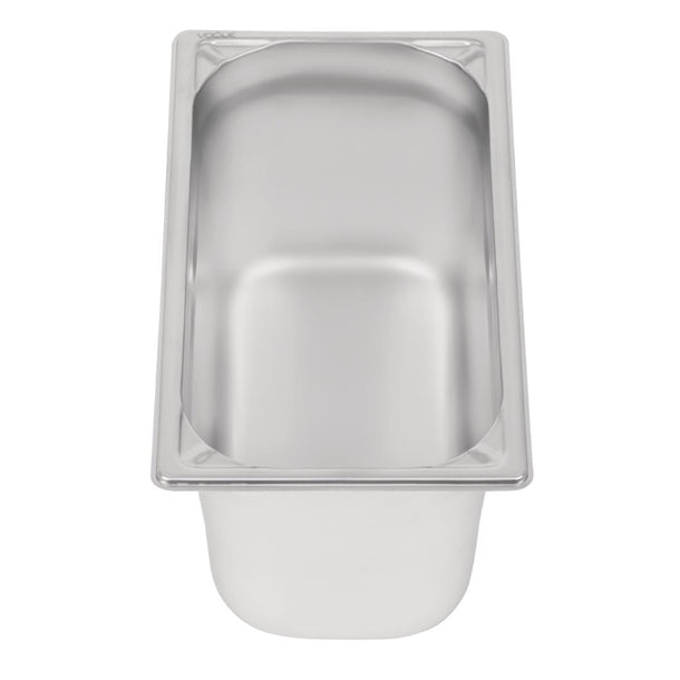 Vogue Heavy Duty Stainless Steel 1/3 Gastronorm Tray 150mm dw444
