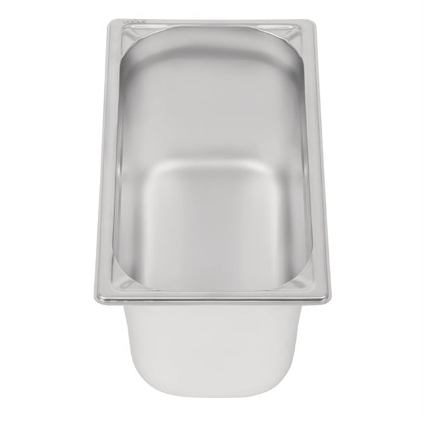 Vogue Heavy Duty Stainless Steel 1/3 Gastronorm Tray 150mm dw444