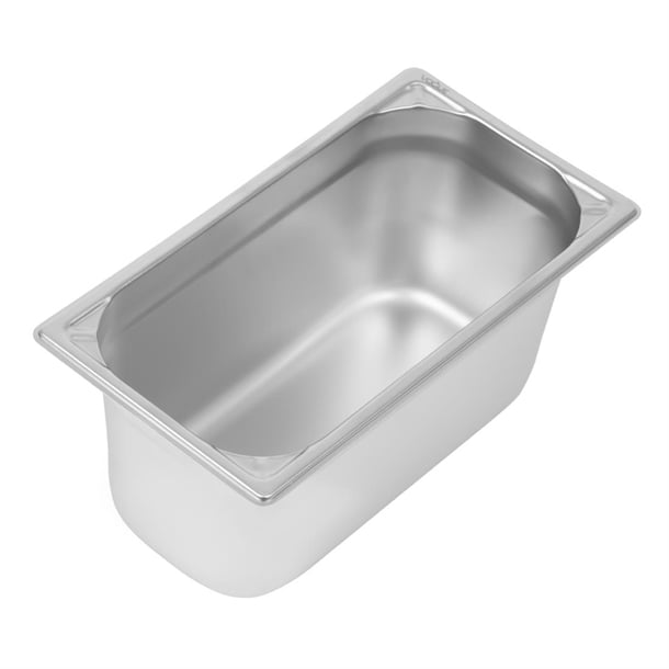 Vogue Heavy Duty Stainless Steel 1/3 Gastronorm Tray 150mm dw444