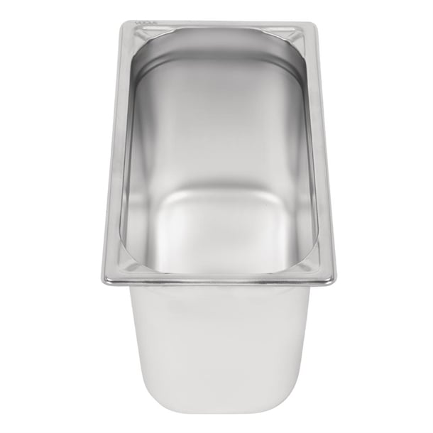 Vogue Heavy Duty Stainless Steel 1/3 Gastronorm Tray 200mm dw445