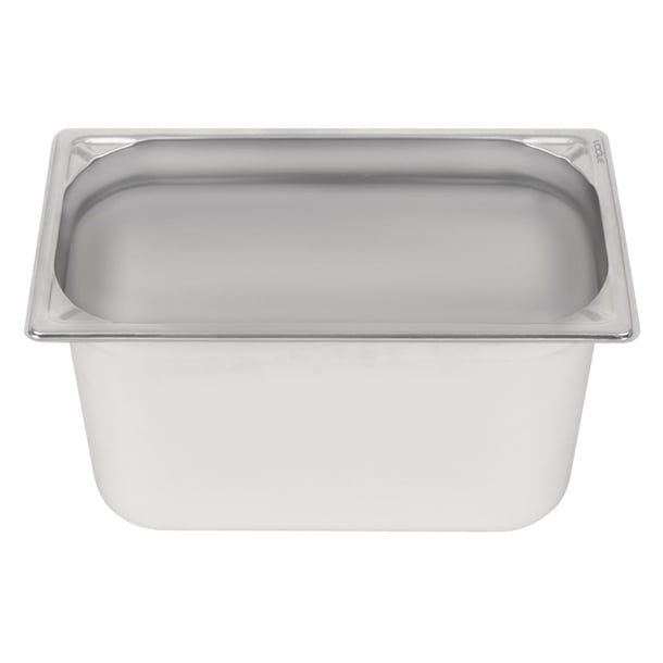 Vogue Heavy Duty Stainless Steel 1/3 Gastronorm Tray 200mm dw445