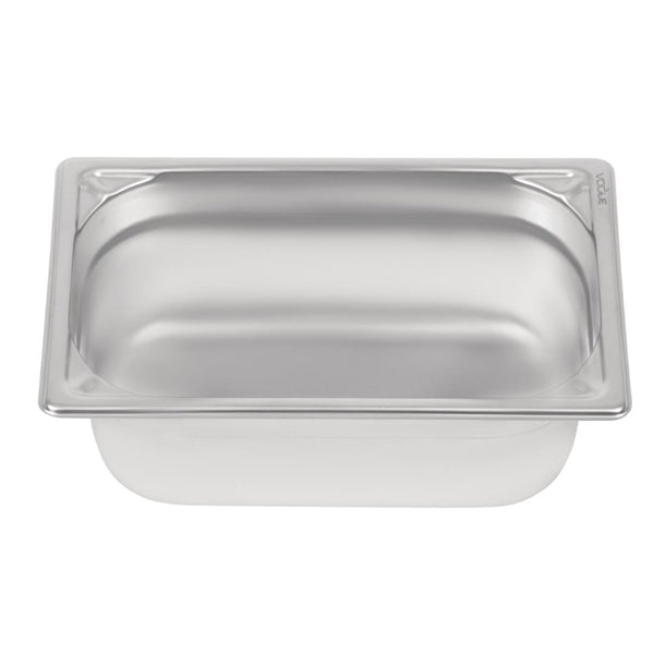 Vogue Heavy Duty Stainless Steel 1/4 Gastronorm Tray 100mm dw447