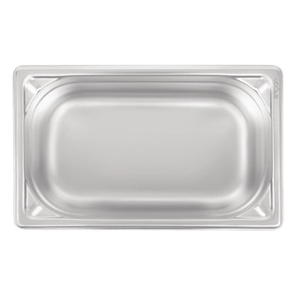 Vogue Heavy Duty Stainless Steel 1/4 Gastronorm Tray 100mm dw447