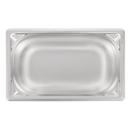 Vogue Heavy Duty Stainless Steel 1/4 Gastronorm Tray 150mm dw448