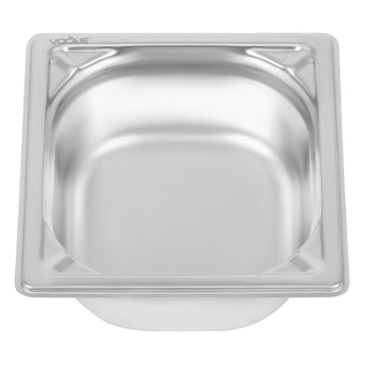 Vogue Heavy Duty Stainless Steel 1/6 Gastronorm Tray 65mm dw449