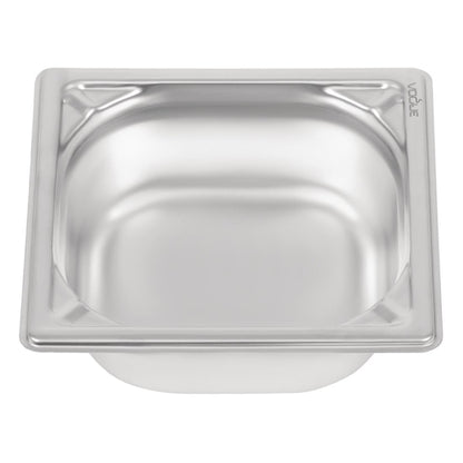 Vogue Heavy Duty Stainless Steel 1/6 Gastronorm Tray 65mm dw449