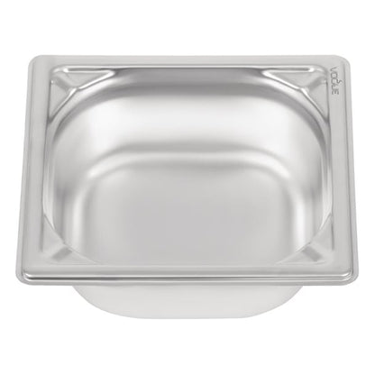 Vogue Heavy Duty Stainless Steel 1/6 Gastronorm Tray 65mm dw449